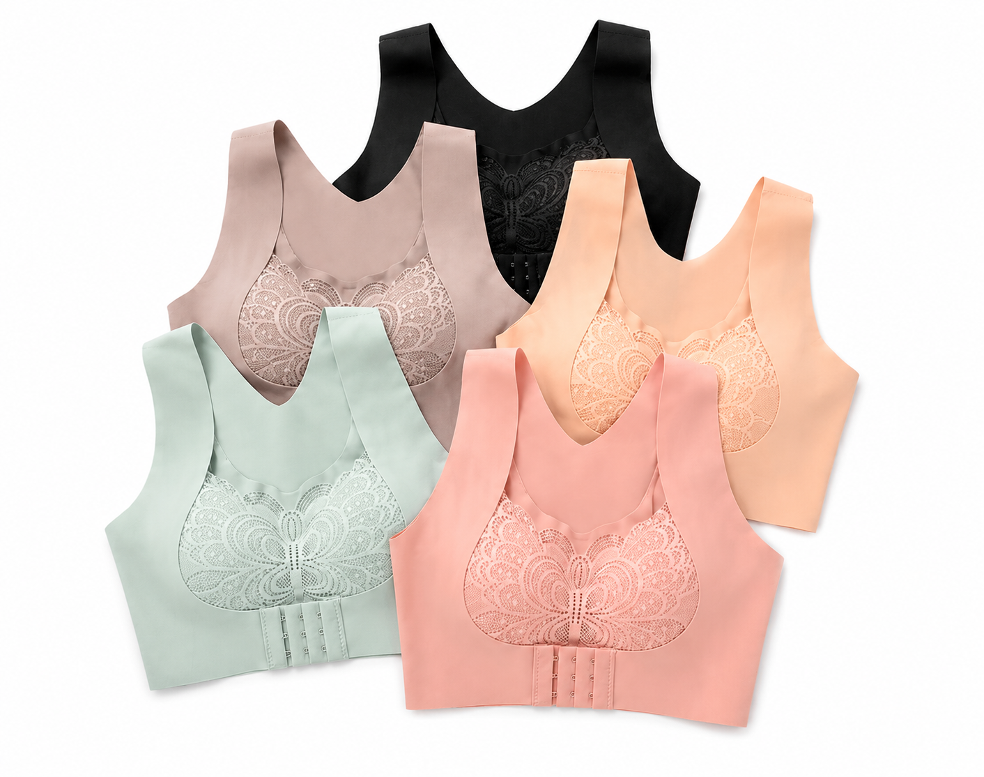 EL-VYN SECRET Comfort Lace Front Closure Bra