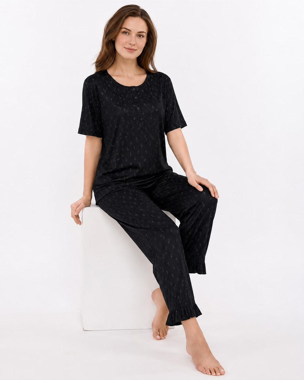 EL-VYN Secret Cozy Cotton Night PJ Set