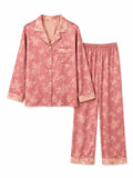 EL-VYN Secret Luxe Satin Floral PJ Set