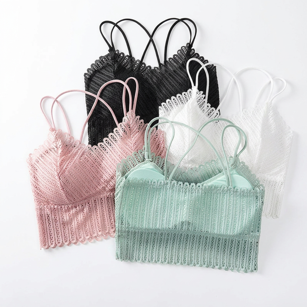 EL-VYN SECRET Milky Net Padded Push-Up Bra