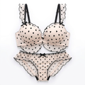 EL-VYN SECRET Black Heart Embroidered Lingerie Set